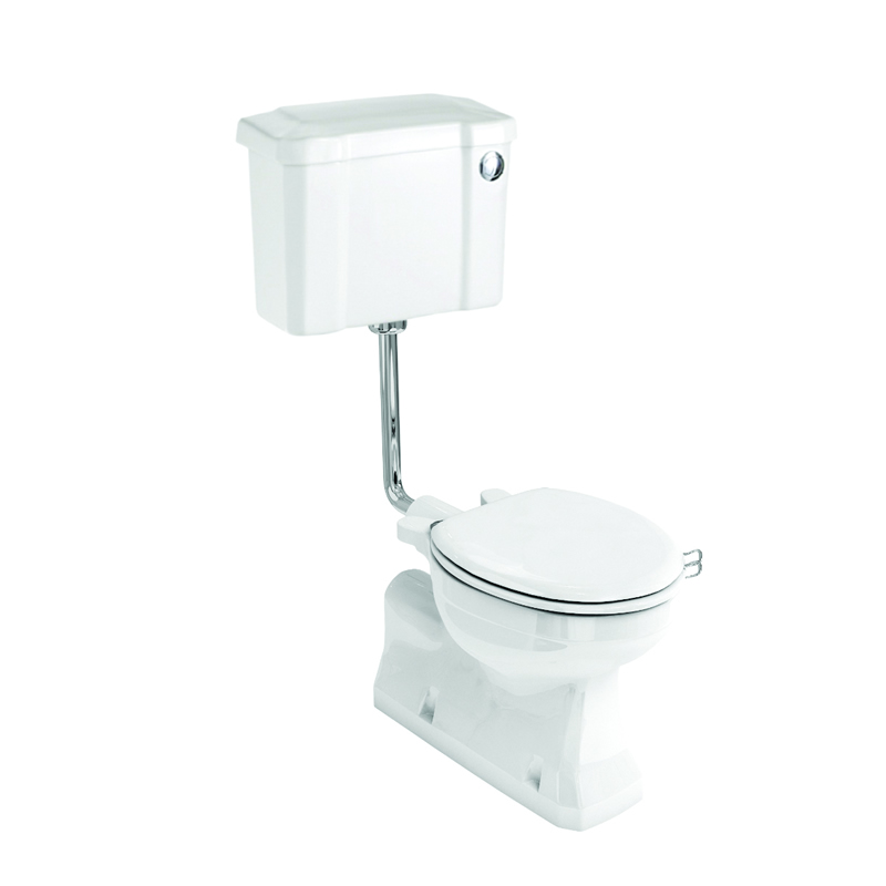 S trap low level WC with 520 front push  button cistern
